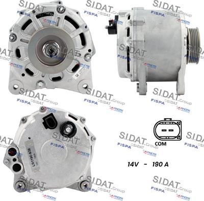 Sidat A12HT1266 - Alternatore autozon.pro