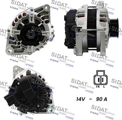 Sidat A12HY0166 - Alternatore autozon.pro