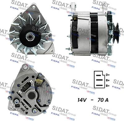 Sidat A12LU0026A2 - Alternatore autozon.pro