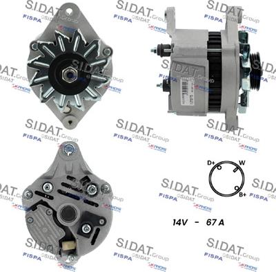 Sidat A12LU1282A2 - Alternatore autozon.pro