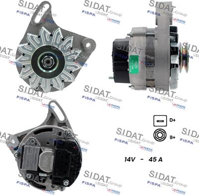 Sidat A12MA0014 - Alternatore autozon.pro