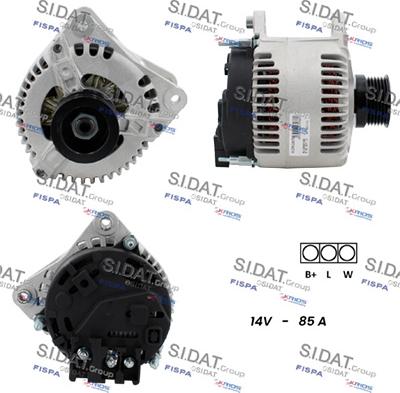 Sidat A12MA1287A2 - Alternatore autozon.pro