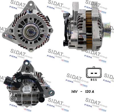 Sidat A12MH0809 - Alternatore autozon.pro