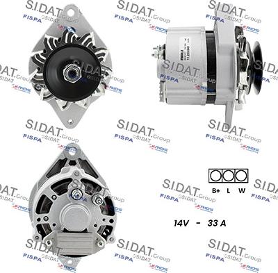 Sidat A12ML0595 - Alternatore autozon.pro