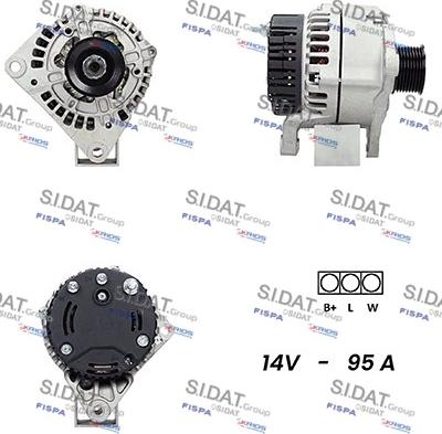 Sidat A12ML0596 - Alternatore autozon.pro