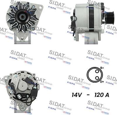 Sidat A12ML0100A2 - Alternatore autozon.pro