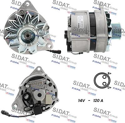 Sidat A12ML0100 - Alternatore autozon.pro