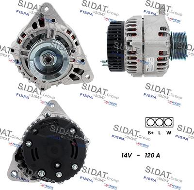 Sidat A12ML0318 - Alternatore autozon.pro