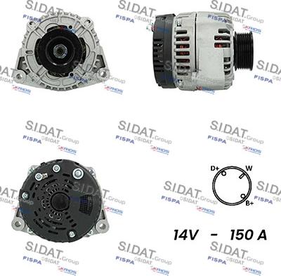 Sidat A12ML0337A2 - Alternatore autozon.pro