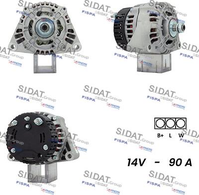 Sidat A12ML0287A2 - Alternatore autozon.pro