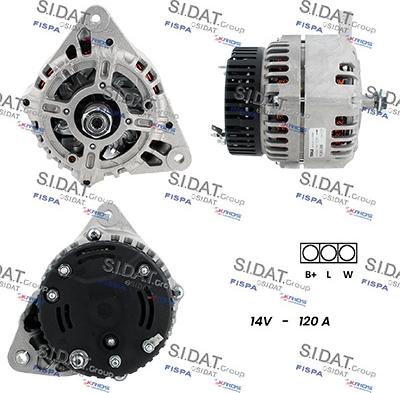 Sidat A12ML1044 - Alternatore autozon.pro