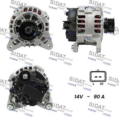 Sidat A12VA0425A2 - Alternatore autozon.pro