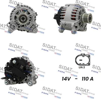 Sidat A12VA0534 - Alternatore autozon.pro