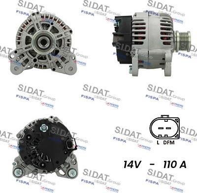 Sidat A12VA0531A2 - Alternatore autozon.pro