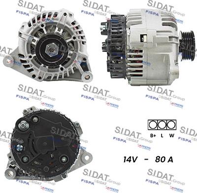 Sidat A12VA0520A2 - Alternatore autozon.pro