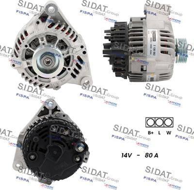 Sidat A12VA0520 - Alternatore autozon.pro