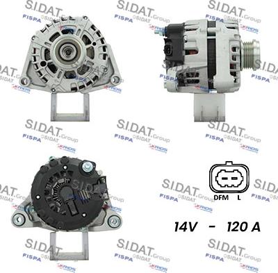 Sidat A12VA0645A2 - Alternatore autozon.pro