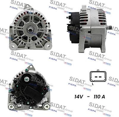 Sidat A12VA0043A2 - Alternatore autozon.pro