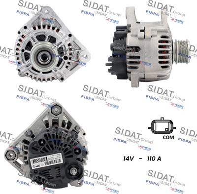 Sidat A12VA0057 - Alternatore autozon.pro