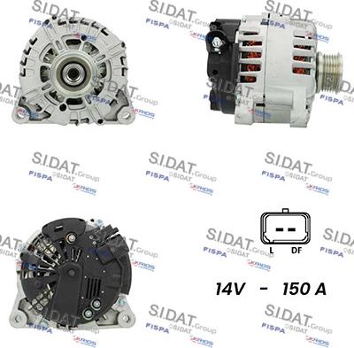 Sidat A12VA0004A2 - Alternatore autozon.pro