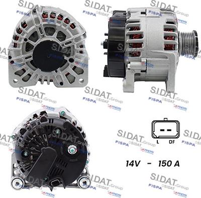 Sidat A12VA0008A2 - Alternatore autozon.pro