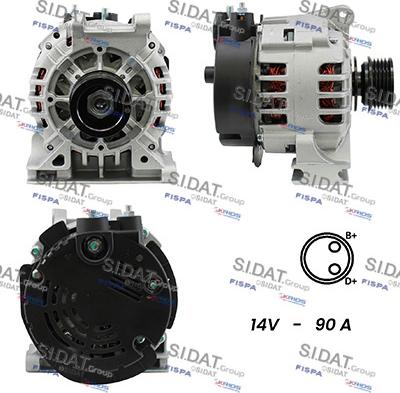 Sidat A12VA0083A2 - Alternatore autozon.pro