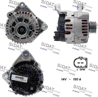 Sidat A12VA0024 - Alternatore autozon.pro