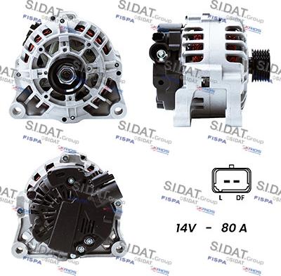 Sidat A12VA0025A2 - Alternatore autozon.pro