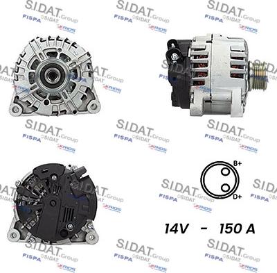 Sidat A12VA0076A2 - Alternatore autozon.pro