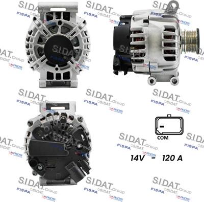 Sidat A12VA0135 - Alternatore autozon.pro