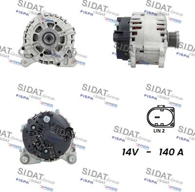 Sidat A12VA0864 - Alternatore autozon.pro