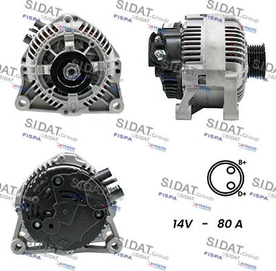 Sidat A12VA0804A2 - Alternatore autozon.pro