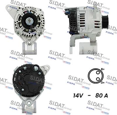 Sidat A12VA0803A2 - Alternatore autozon.pro