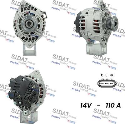 Sidat A12VA0824A2 - Alternatore autozon.pro