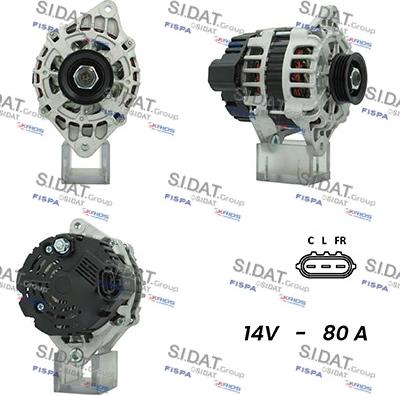 Sidat A12VA0363 - Alternatore autozon.pro