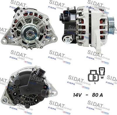 Sidat A12VA0367 - Alternatore autozon.pro