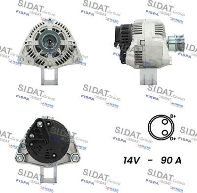 Sidat A12VA0381A2 - Alternatore autozon.pro