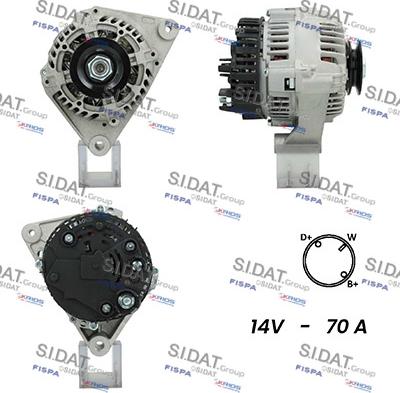 Sidat A12VA0246A2 - Alternatore autozon.pro