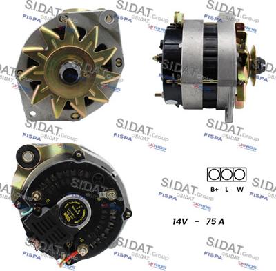 Sidat A12VA0264 - Alternatore autozon.pro