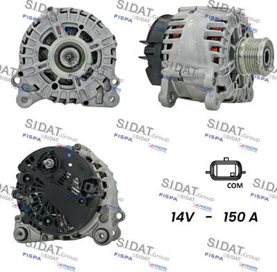 Sidat A12VA0704 - Alternatore autozon.pro