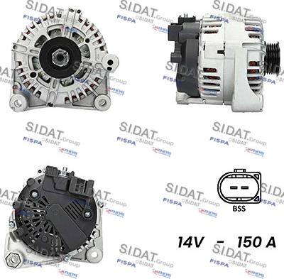 Sidat A12VA0785A2 - Alternatore autozon.pro