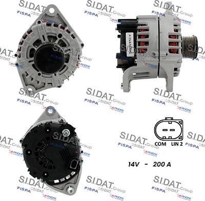 Sidat A12VA1400A2 - Alternatore autozon.pro