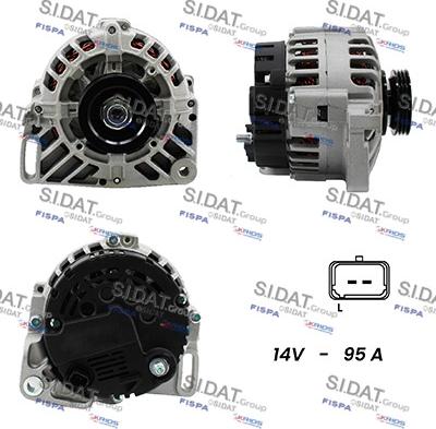 Sidat A12VA1015A2 - Alternatore autozon.pro