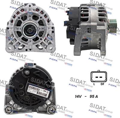 Sidat A12VA1246 - Alternatore autozon.pro