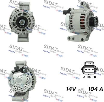 Sidat A12VS0060 - Alternatore autozon.pro