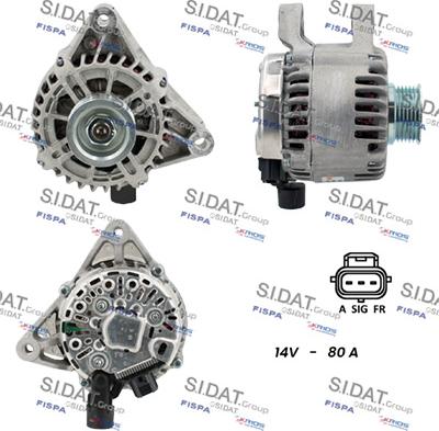 Sidat A12VS0152 - Alternatore autozon.pro