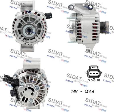 Sidat A12VS1167 - Alternatore autozon.pro