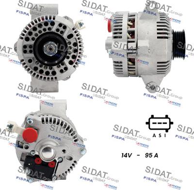 Sidat A12VS1274A2 - Alternatore autozon.pro