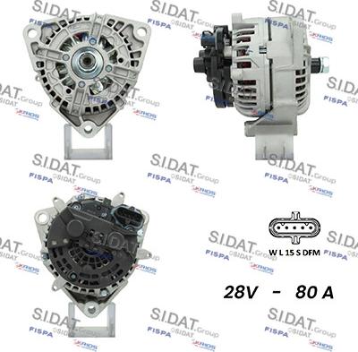 Sidat A24BH0093AS - Alternatore autozon.pro