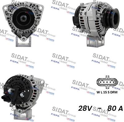 Sidat A24BH0052AS - Alternatore autozon.pro